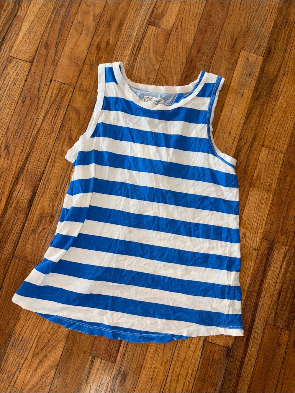 Current/Elliott Blue and White Striped Tank Top Size XS